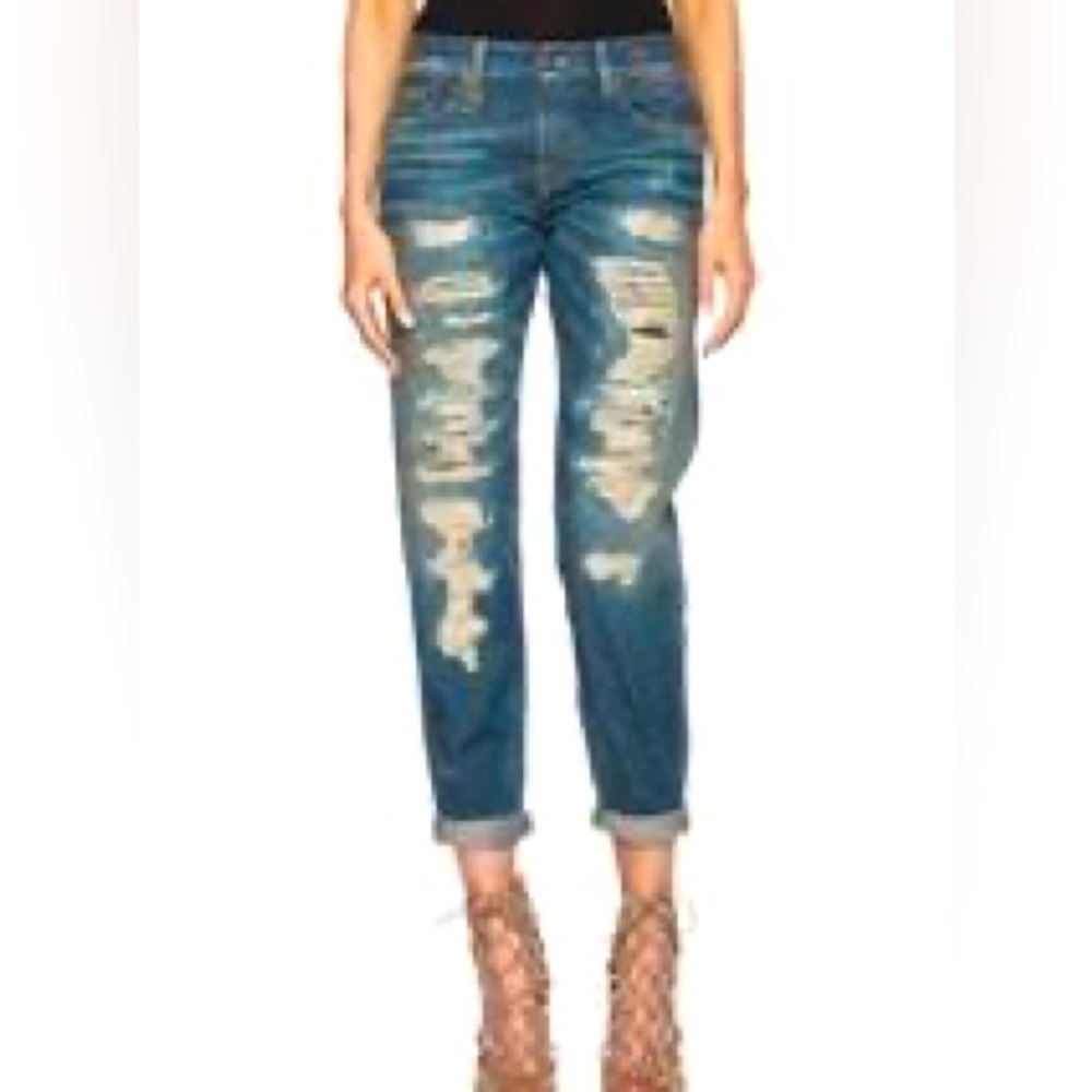 R13 super destroyed relax skinny